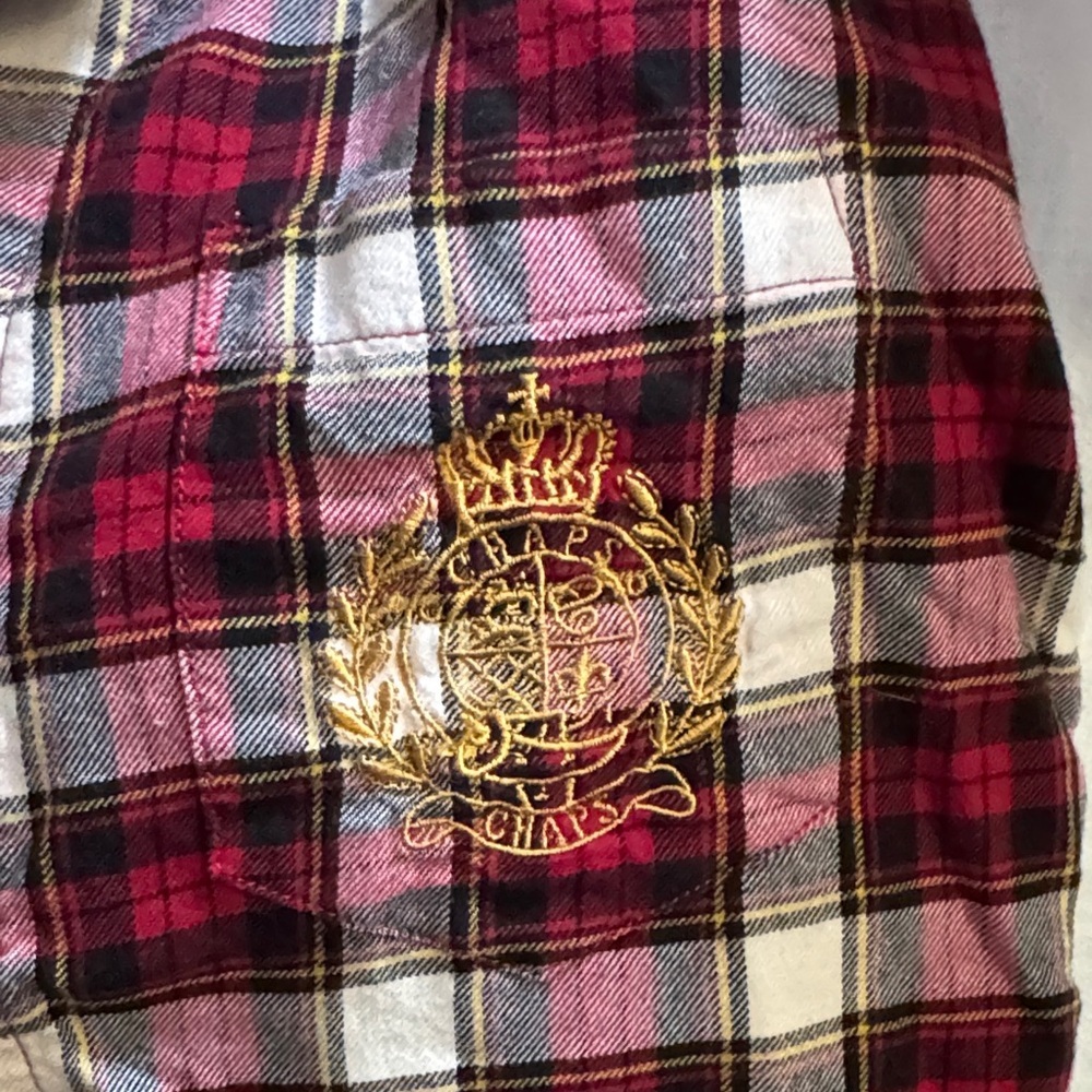 Chaps Women's Red and Black Plaid Pajama Set - Picture 3 of 5